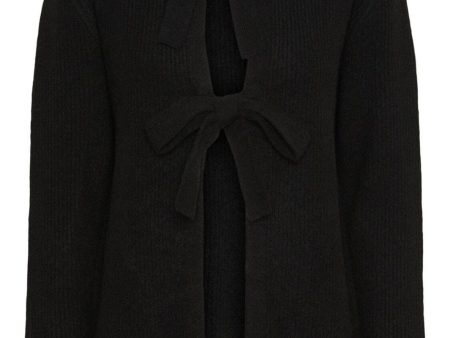 Pieces - Pcsilly Ls Reversible Tie Knit - 4511205 Black For Cheap