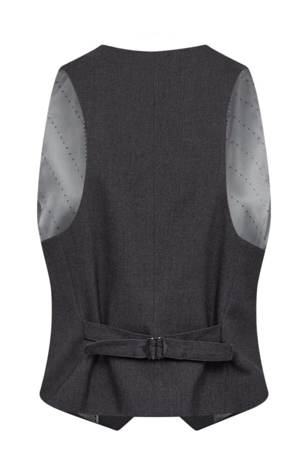 Copenhagen Muse - Cmtailor-Waistcoat 201671 - Med. Grey Melange Hot on Sale