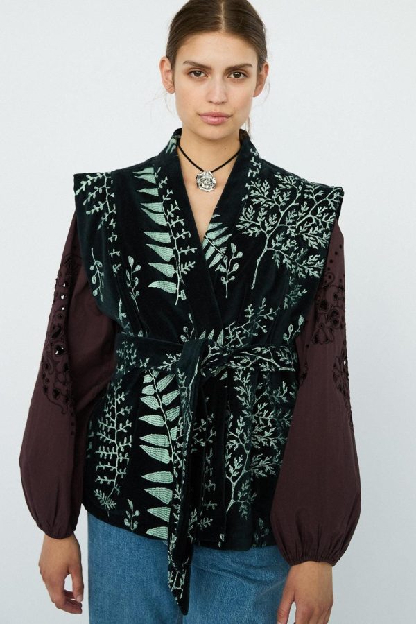 Sissel Edelbo - Elsa Vest SE 1385 - Black Iris For Sale