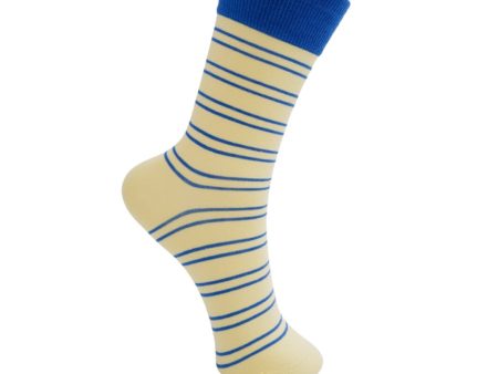 Black Colour - Bcenya Sock - Yellow Stripe Sale