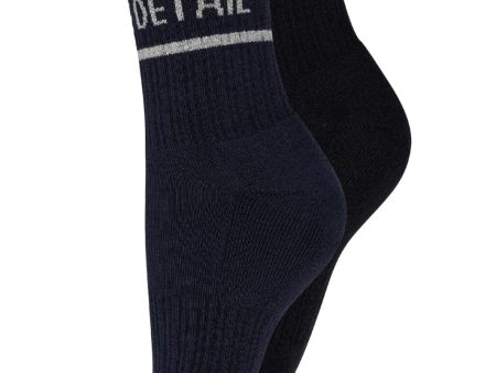 Hype The Detail - Tennis Sock 2-Pk - 9005 Multifarvet Fashion