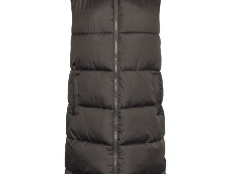 Pieces - Pcbee New Long Puffer Vest - 4523653 Magnet Cheap