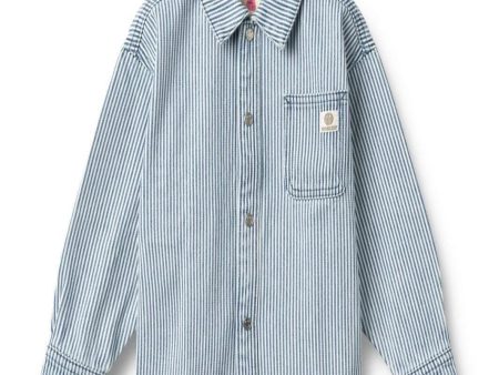 Wheat - Shirt L s Pappo - 9452 Ink Stripe on Sale