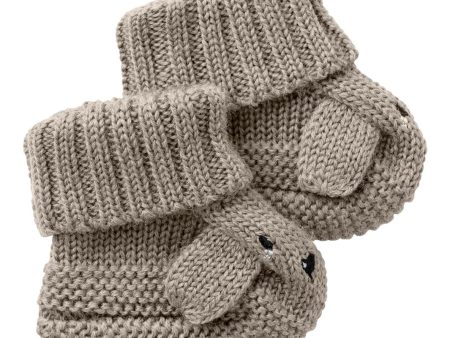 Name It - Nbnwruni Wool Knit Slippers - 4582593 Pure Cashmere Melange on Sale