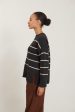 Basic Apparel - Winie O-neck Stripe - 722 Chocolate   Birch Fashion