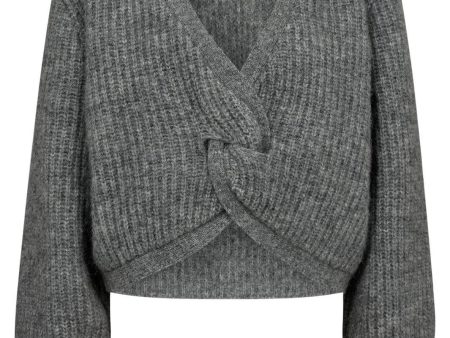 Co´couture - Cozycc Lurex Twist Knit 32132 - 57 Grey Melange Hot on Sale