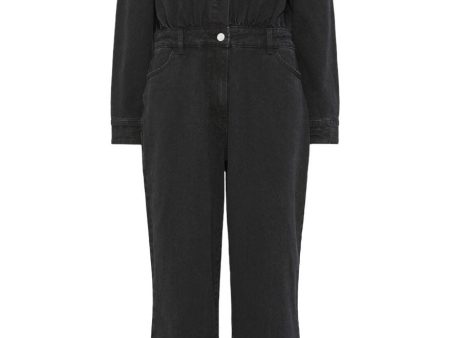 Y.A.S - Yasberle Ls Denim Jumpsuit - 4663758 Black Denim Online