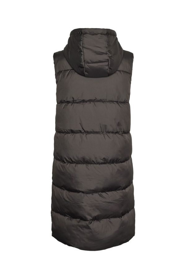 Pieces - Pcbee New Long Puffer Vest - 4523653 Magnet Cheap