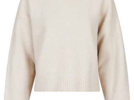 Neo Noir - Detri Solid Knit Blouse - Ivory Hot on Sale