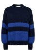 Co´couture - Coraliecc Block Rib Knit 32147 - 120 Navy For Discount