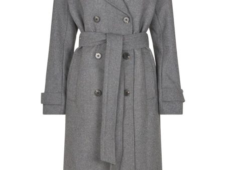 Modström - Shaymd Coat - 7088 Dark Grey Melange For Cheap