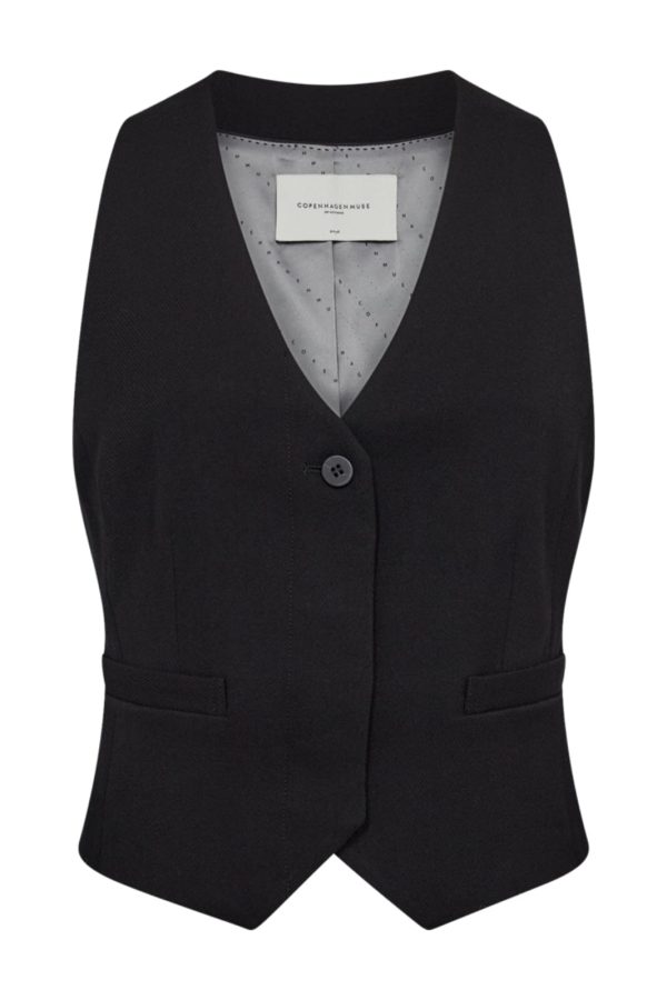 Copenhagen Muse - Cmtailor-Waistcoat 201671 - Black Online