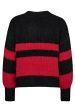 Co´couture - Coraliecc Block Rib Knit 32147 - 96 Black Online Hot Sale