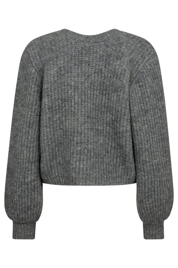 Co´couture - Cozycc Lurex Twist Knit 32132 - 57 Grey Melange Hot on Sale