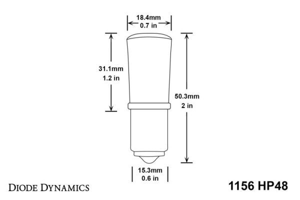 Diode Dynamics 1156 LED Bulb HP48 LED - Amber (Pair) on Sale