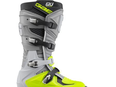 Gaerne GXJ Boot Grey Fluorescent Yellow Size - Youth 1 on Sale