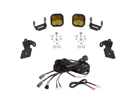 Diode Dynamics 20-Present Polaris RZR A-Pillar LED Pod Kit SS3 Pro - Yellow Combo Sale