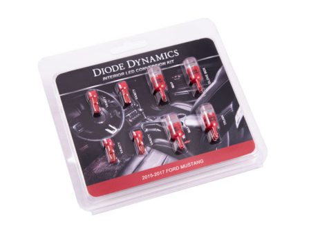 Diode Dynamics Mustang Interior Light Kit 15-17 Mustang Stage 2 - Red on Sale