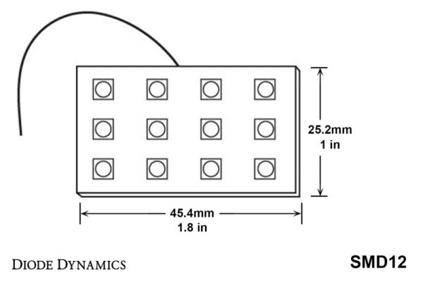 Diode Dynamics LED Board SMD12 - Red (Pair) Sale