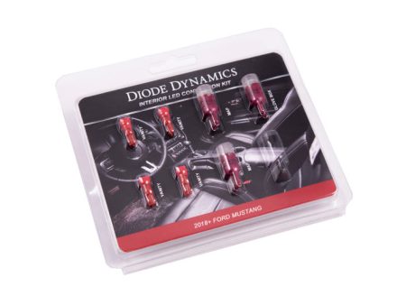 Diode Dynamics 18-19 Mustang Stage 2 Mustang Interior LED Light Kit - Red For Cheap