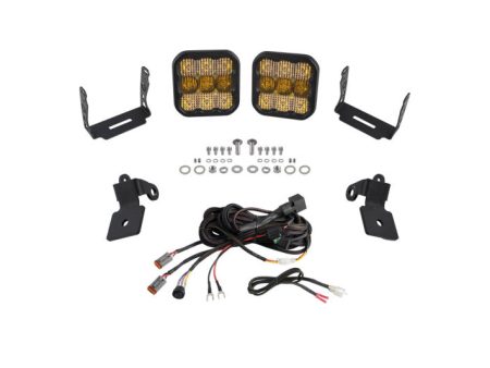 Diode Dynamics 20-Present Polaris RZR A-Pillar LED Pod Kit SS5 Pro - Yellow Combo Cheap