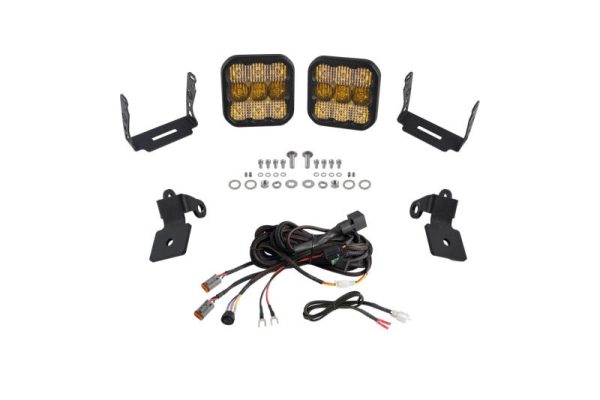 Diode Dynamics 20-Present Polaris RZR A-Pillar LED Pod Kit SS5 Pro - Yellow Combo Cheap