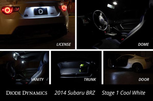 Diode Dynamics Subaru BRZ Interior Kit Stage 2 - Red Fashion