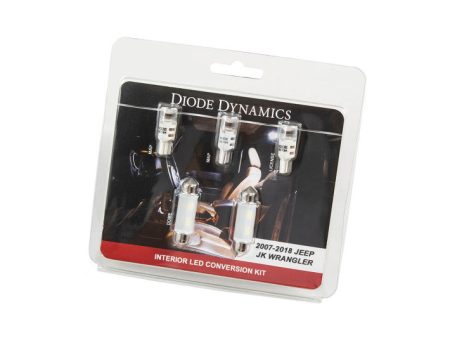 Diode Dynamics Wrangler JK 4dr Interior Kit Stage 1 - Cool - White on Sale