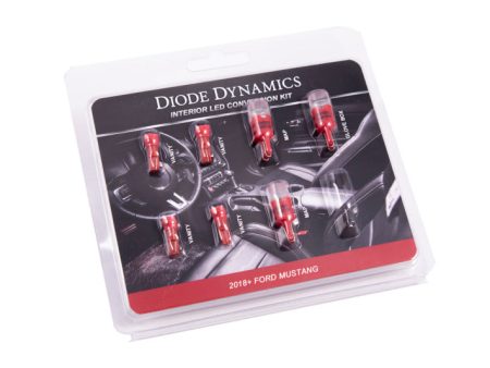 Diode Dynamics 18-19 Mustang Stage 1 Mustang Interior LED Light Kit - Red Supply