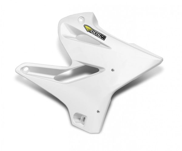 Cycra 05-22 Yamaha YZ125-250 X Powerflow Radiator Shrouds - White For Cheap