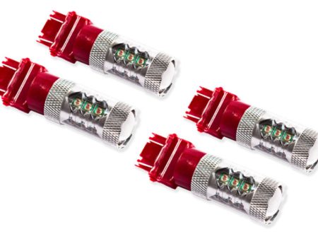 Diode Dynamics 07-13 GMC Sierra 1500 Rear Turn Tail Light LED 3157 Bulb XP80 LED - Red Set of 4 Online