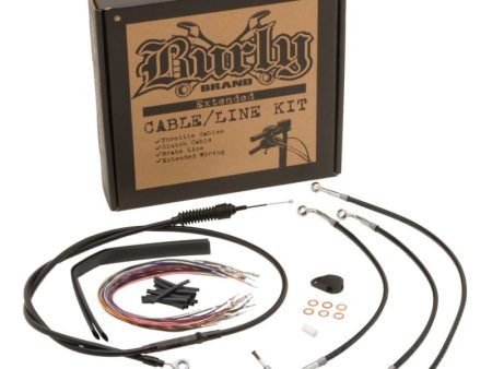 Burly Brand Cntrl Kit 13in Bag Bar Black Cheap